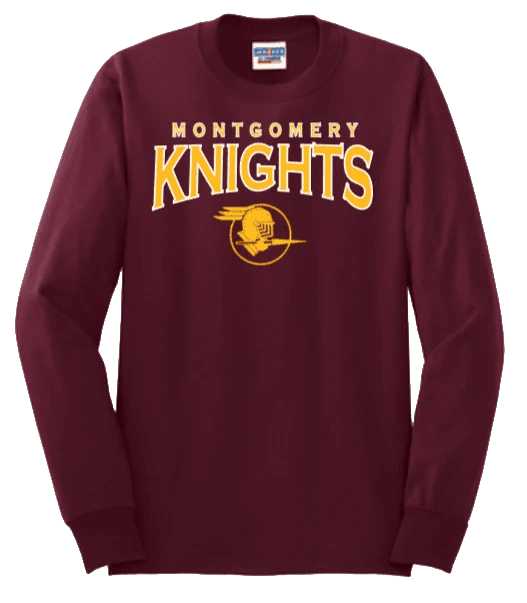 Maroon Montgomery Knights shirt